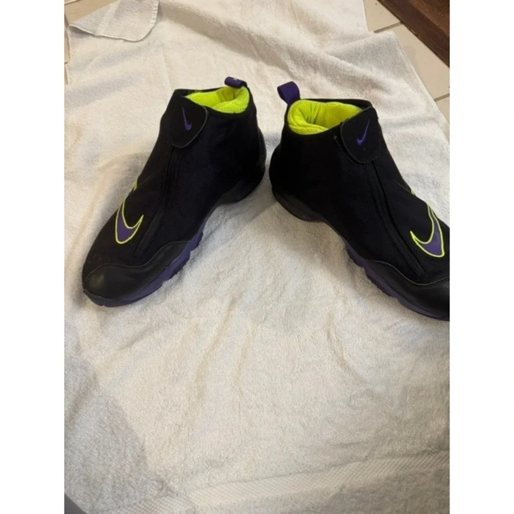 Nike Air Zoom Flight The Glove Black Court Purple Volt 616772-003 Mens 14